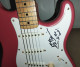Delcampe - Hank Marvin SIGNED Scratchplate Fender Squier Stratocaster Signature Guitar - Musical Instruments