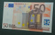 Delcampe - 50 EURO SPAIN 2002 TRICHET MO45D5 V ERROR IN CODE  SC FDS UNC. PERFECT - 50 Euro