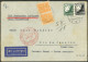 GERMANY: MIXED POSTAGE: Airmail Cover Sent From Berlin To Rio De Janeiro (Poste Restante) On 13/OC/1934, With German Pos - Brieven En Documenten