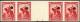 PERU: Yvert 298, 1934 10c. Francisco Pizarro, Strip Of 4 With Gutter, Imperforate And With Punch Holes, Specimens Of The - Peru