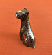 Delcampe - Sculpture Figurine Animalière Chien Métal Doré - Metal