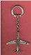 Porte Cléfs Ancien En Métal CHOCOLAT LANVIN Dijon AVION Keychain Plane - Schokolade