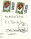 New "World Of Letters" Stamps On Nordsee_Inseln Helgoland Courrier To Andorra, With Local Arrival Postmark Andorra - Brieven En Documenten