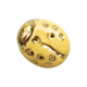 Ancien Bouton D'Epoque Céramique Faience Coccinelle Jaune 18mm Parurier Mode - Botones
