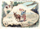 Chromos -COR10921- Biscuits LU- Enfants- Calèche- Ane- Moulin - Plage -  7x10cm Env. - Lu