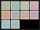 228c Ras Al Khaima MNH ** N°113/122 A Pan Arab Games Boxe Football Soccer Escrime Fencing Overprint Feuilles Sheets - Ongebruikt