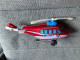 HELICOPTERE Pompiers   MTU Tôle Lithographiée MADE In KOREA - Jouets Anciens