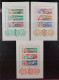 MONGOLEI Bl. 4-6 ** Nutztiere, Blocksatz'1961 Komplett, Postfrisch, 240,-€ - Mongolei