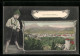 Passepartout-AK Bad Reichenhall, Ortsansicht Im Rahmen, Trachtenbub - Bad Reichenhall