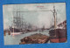 CPA Carte à Système - HAMBURG - Hafenpartie - Bateau Voilier 3 Mats Péniche ? Boat Ship Hafen Port Hambourg - Handel