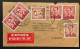 Lettre EXPRES - Affr. COB 925 (x4) + 1028 (x2) - Obl. EC BRUXELLES A X C Vers Berlin (DE) - 1953-1972 Occhiali