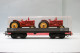 Jouef - WAGON PLAT TP SNCF Gris + 2 TRACTEURS Rouge Corgi Réf. 6520 BO HO 1/87 - Goods Waggons (wagons)