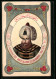 AK Ghazi Sultan Selim Khan III. Der Türkei, Portrait, Blumenornamente - Königshäuser