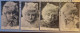 Fantaisies - Série De 4 CPA - Femmes Grimée En Chat - Chatte ! - H. Manuel - Circulée En 1903 - Frauen