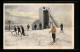 AK Skifahrer Vor Einem Aussichtsturm Im Schnee - Wintersport