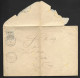 LUXEMBOURG  ENVELOPPE DE DIEKIRCH VERS TRIER - TREVES EN 1891 - 50 CENT ALLEGORIE 1882 - SURCHARGE S.P. - SERVICE PUBLIC - 1882 Allégorie