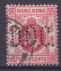 Hong Kong Perfin Perforé Lochung 'D.O.C.' Det Oversishe Compagnes 1907 Mi. 92, 4c. Edward VII. (2 Scans) - Used Stamps