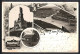 Vorläufer-Lithographie Rüdesheim Am Rhein, 1895, Eremitage, Rheinansicht, National-Denkmal - Other & Unclassified