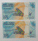 MADAGASIKARA BANKNOTES 2017 100 Ariary X 2Pcs Consecutive S/N B21335540-41 UNC - Madagascar
