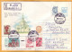 1993 Moldova USSR Real Mail, Multiple Postage Stamps. Inflation,  Overprint, Used - Moldawien (Moldau)
