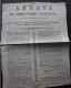 Affiche Arrêté Du DIRECTOIRE  Déserteurs AN  6 Autographes    /27/ - 1914-18