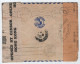 INDOCHINE LETTRE FM AVION PNOMPENH CAMBODGE 1940 TO CORSE REEX MAROC CENSOR HONG KONG + FRANCE RARE - WW II