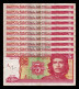 Cuba Lote 10 Billetes 3 Pesos Che Guevara 2004-2006 Pick 127 Bc/Mbc F/Vf - Cuba