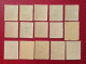 1935 - Dinar  PI Surcharge - MLH - Complete Set - Iran