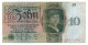Germany Deutsche Reichsbank Reichsbanknote 10 Reichsmark 11.10 1924 F Rosenberg #168a U RARE - 10 Mark