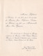 Faire Part De Mariage  Mr Lefeuvre  Docteur En Médecine  Famille Grassin  La Flèche - Wedding