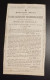 FLORE VANDERHAEGHEN ( EP. ROMAIN DEWULF) / GAND 1842 - BRUGES 1878 / LITHO FL. VAN LOO - Todesanzeige