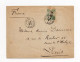 !!! INDOCHINE, LETTRE DE 1914 POUR PARIS, CACHET HONG-HOA - TONKIN, AFFRANCH RECTO VERSO - Lettres & Documents
