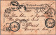 1901 Postcard China To Brazil As Stamp Removed Many DUE Marks Applied Japanese Occupation Wonderful Piece - Covers & Documents