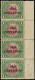 Delcampe - ** GUATEMALA - Poste - 156, Bande  4, Bdf, Double Surcharge: 2c/1c. Quetzal (Michel 147 DD) - Guatemala