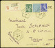 Lettre N°432 + 362 + 407 Obl Hex "Croiseur Algérie" (15.9.39) Sur Lettre Recommandée. TB - Posta Marittima