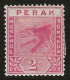 Perak      .  SG   .   62  (2 Scans)    .   '92-'95        .   *   .   Mint-hinged - Perak