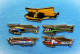 Delcampe - 5 PIN'S // ** 5 HÉLICOPTERES / BELL UH1 / FENNECS / SUPER PUMA **. - Luftfahrt