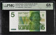 Netherlands Rare Proof Series Banknote 5 Gulden Vondel 1973, UNC | PMG 68 EPQ - 5 Gulden