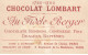 CHROMOS AO#AL000226 CHOCOLAT LOMBART PARIS LA JEUNESSE CELEBRE SOPHIE GERMAIN MATHEMATICIENNE A 14 ANS - Lombart