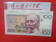 BELGIQUE 100 FRANCS 1982-1994 Peu Circuler Belle Qualité (B.18) - 100 Francs
