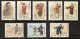 China 1962  Mint Mnh Mei Lan Fang Set Sc 620 - 627 - Ungebraucht
