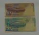 Hong Kong Macau 20 Dollars 2008 Olympics P-340b And P-107a UNC Set Of 2 - Hong Kong