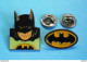 2 PIN'S  //    ** BATMAN /  BRUCE WAYNE / DC COMICS ** - BD
