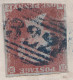 Delcampe - GB QV 1851, 1d Red-brown (ME, Horizontally Creased) On Superb Entire Tied By UNIQUE BLUE 1844 NUMERAL „322“ (GRAVESEND, - Covers & Documents