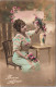 CPA , Fleurs , Vase , - Blumen