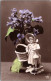 CPA , Fleurs , Vase , - Blumen