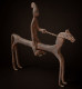 Statue Dogon En Fer Forgé – Cavalier Et Cheval, Art Ancestral Du Mali - Art Africain