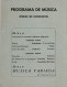 ESPAÑA MENU Y PROGRAMA SHIP BARCO LINEA YBARRA 1949 - Menus