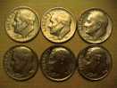 Lot De 6 Pièces USA De ONE DIME - Other & Unclassified