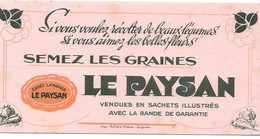 Buvard Le Paysan Semez Les Graines - L